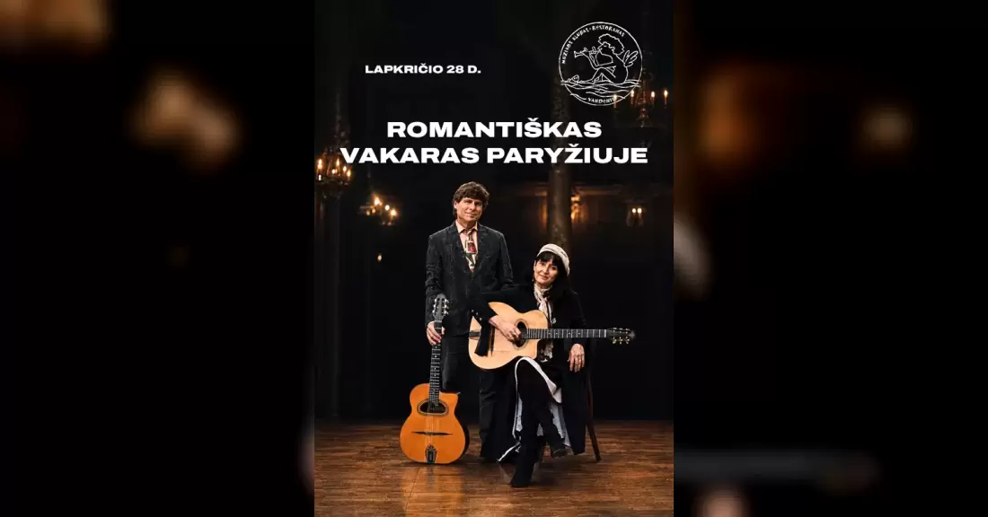 Romantiškas vakaras Paryžiuje