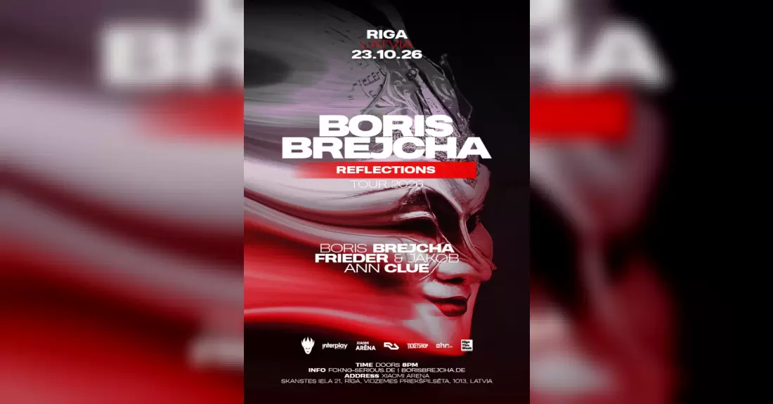 BORIS BREJCHA “REFLECTIONS TOUR” LATVIA 2026
