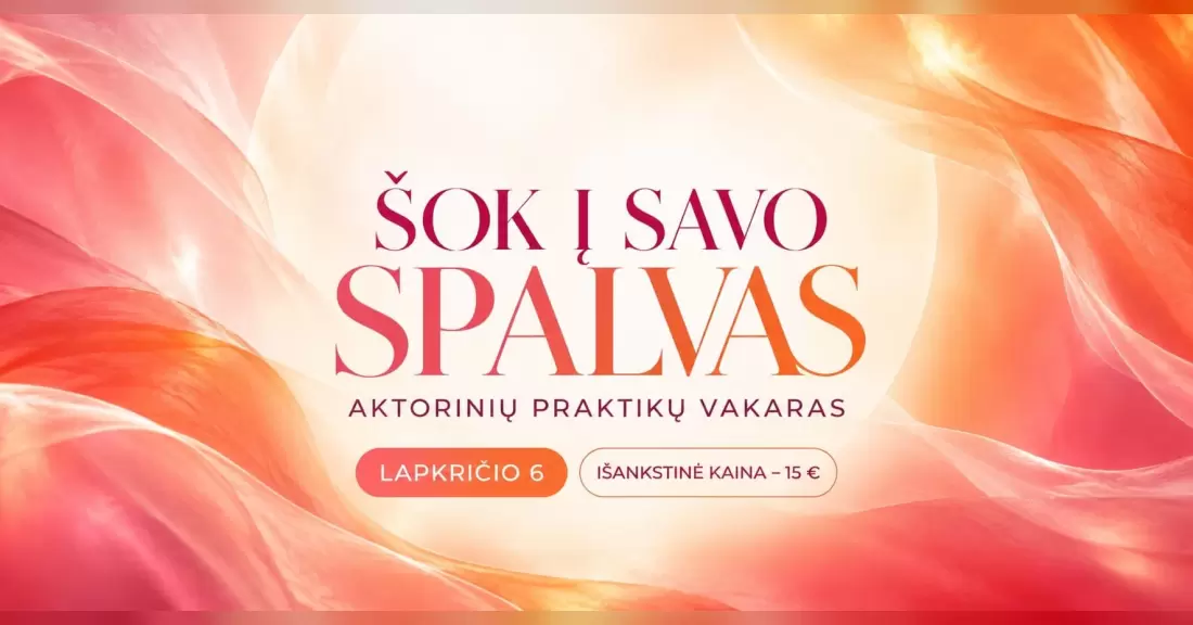 Meilės Scenarijus. Aktorinių praktikų vakaras su Migle Polikevičiūte
