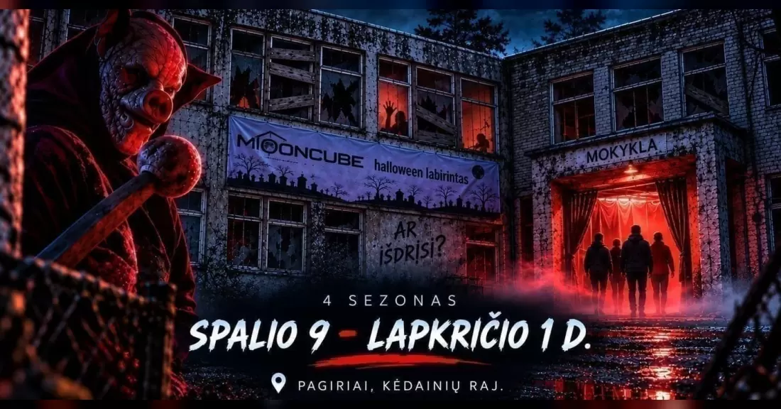 MOONCUBE Helovino siaubo labirintas