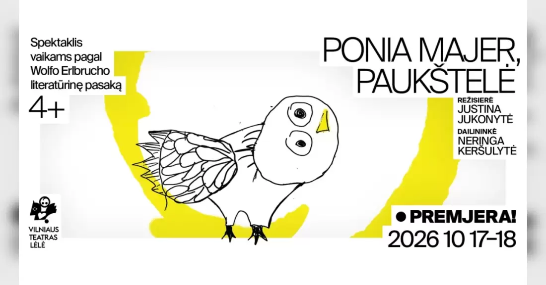 Premjera! PONIA MAJER, PAUKŠTELĖ || Pagal Wolfo Erlbrucho literatūrinę pasaką (4-10 m.)