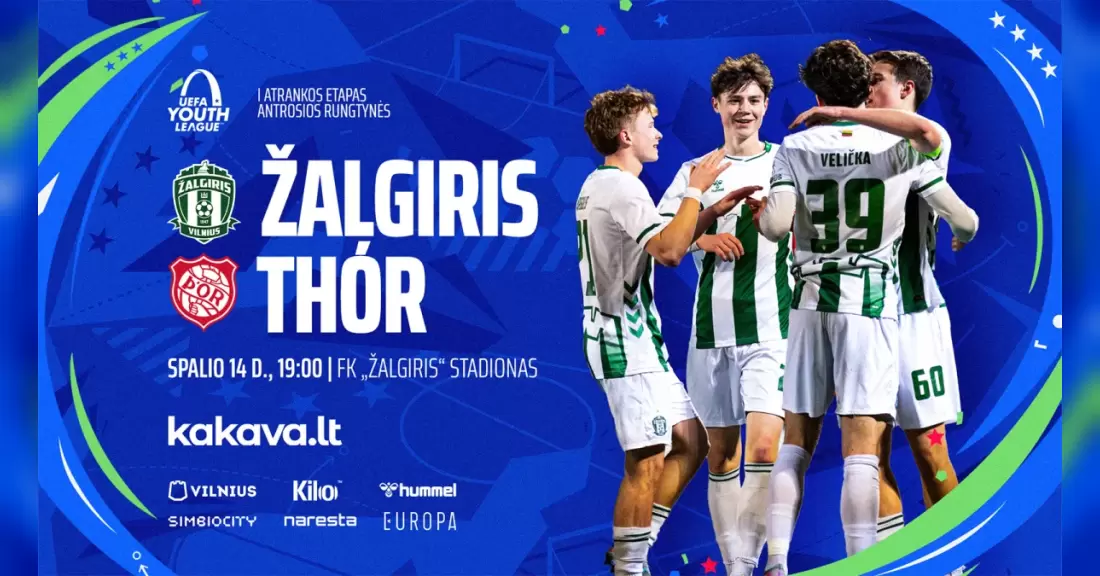 UEFA jaunimo Čempionų lyga: Žalgiris - Thor Akureyri