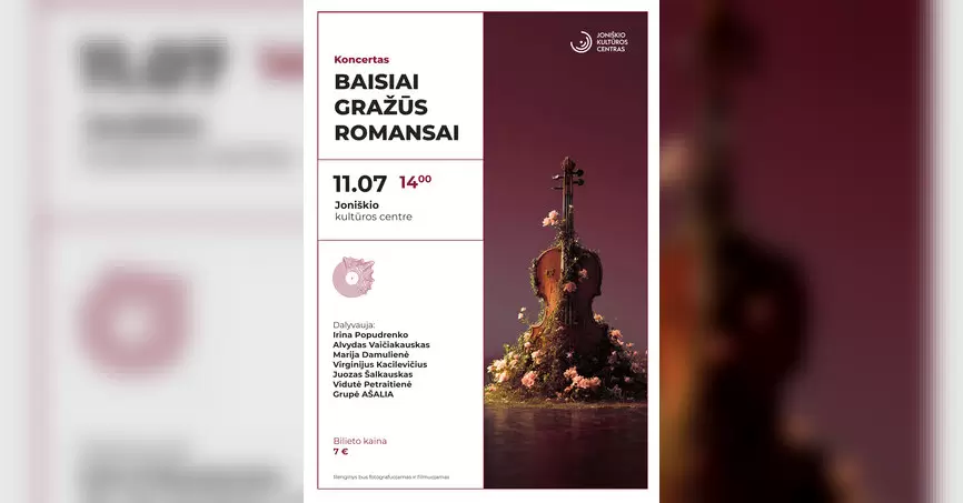 Koncertas "Baisiai gražūs romansai"
