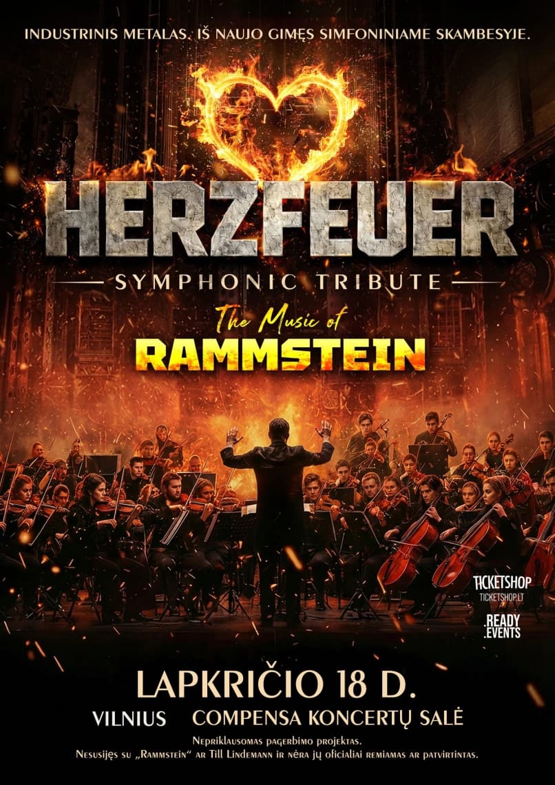 RAMMSTEIN SYMPHONIC EXPERIENCE - TRIBUTE HERZFEUER | Vilnius
