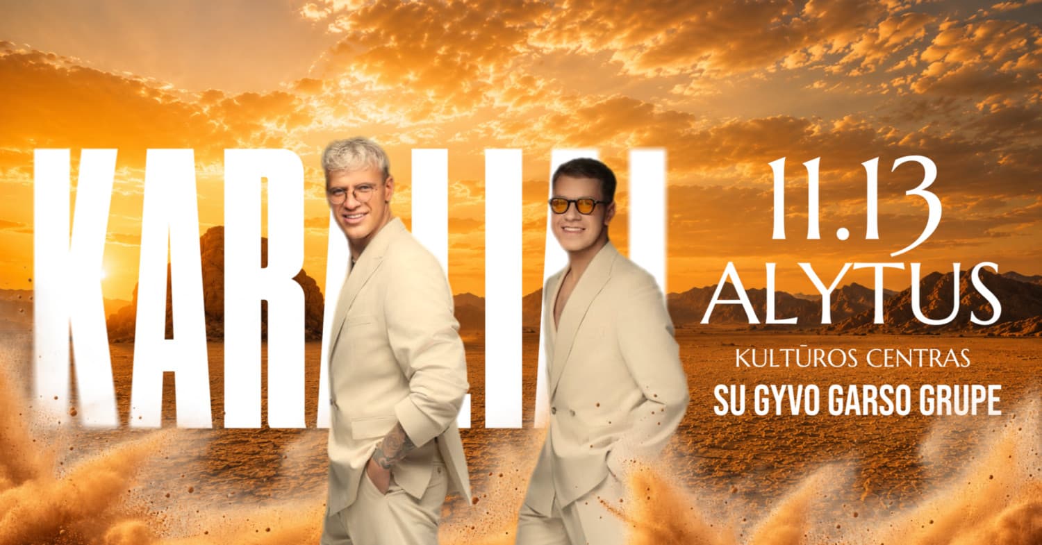 Grupė "Karaliai" koncertinis turas su gyvo garso grupe | Alytus