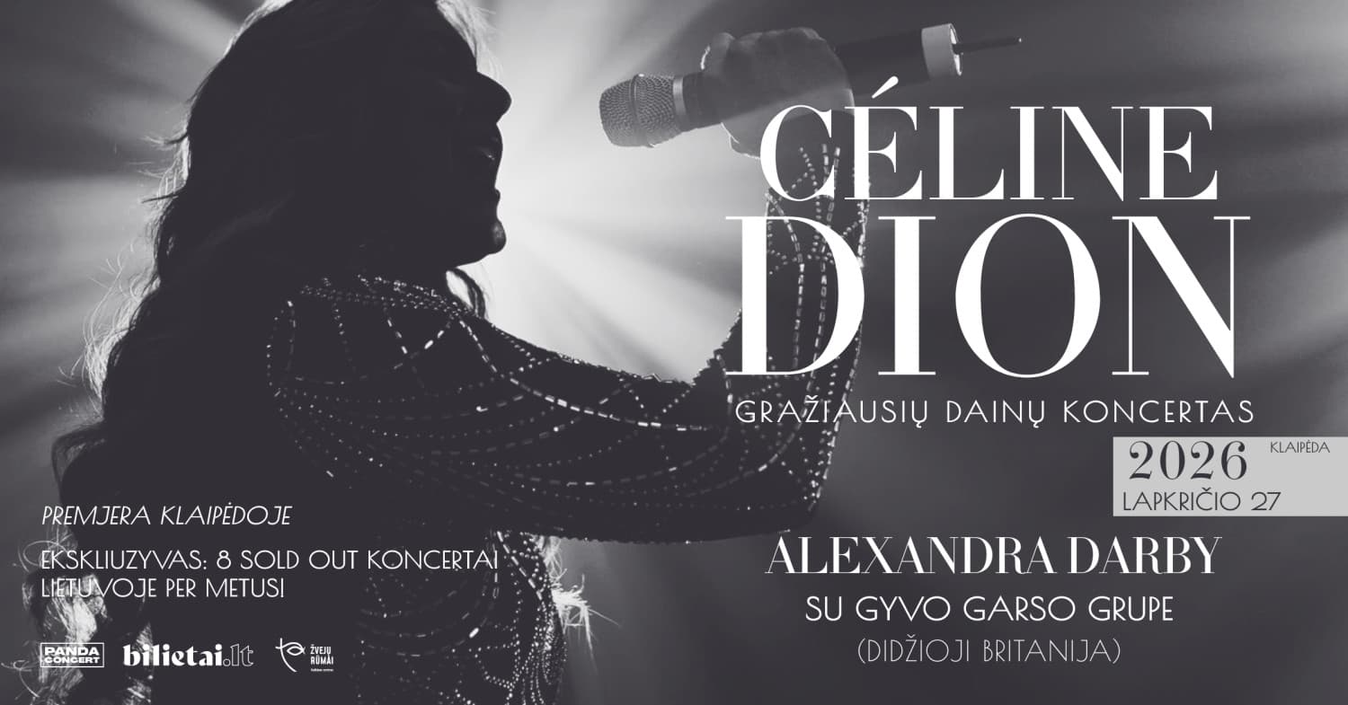 Premjera I Gražiausių CELINE DION dainų koncertas | atlieka Alexandra Darby su gyvo garso grupe | Klaipėda
