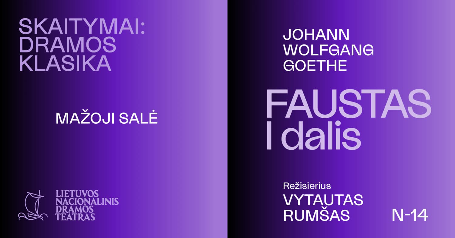 SKAITYMAI: DRAMOS KLASIKA. J. W. Goethe "Faustas". I dalis, rež. Vytautas Rumšas