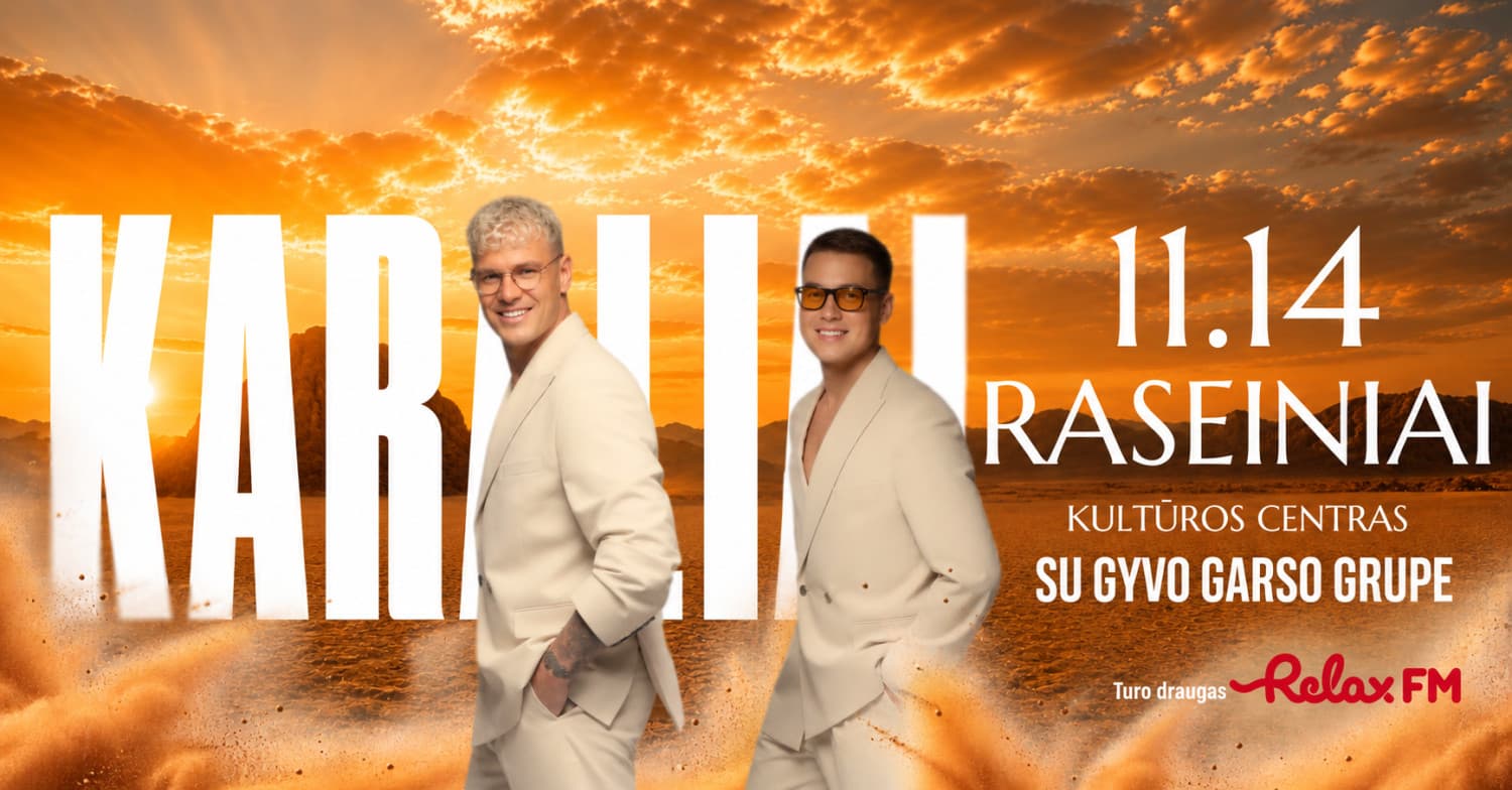 Grupė "Karaliai" koncertinis turas su gyvo garso grupe | Raseiniai
