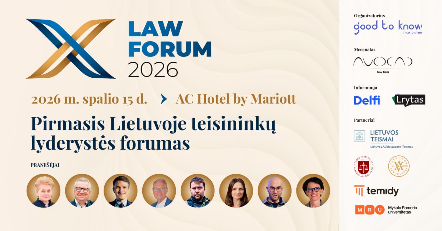 Teisininkų lyderystės konferencija LAW FORUM 2026