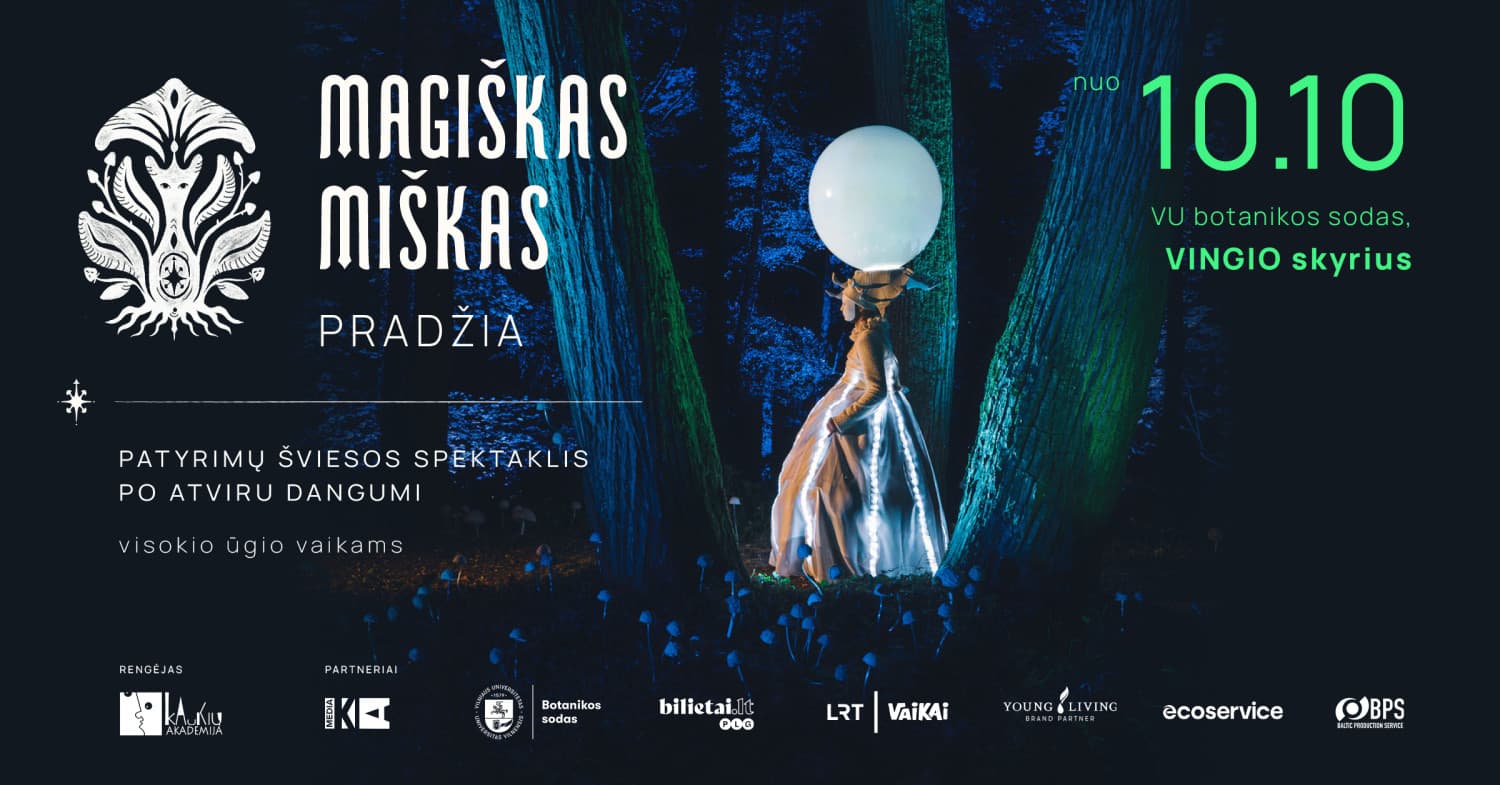 MAGIŠKAS MIŠKAS. PRADŽIA - patyrimų spektaklis visokio ūgio vaikams