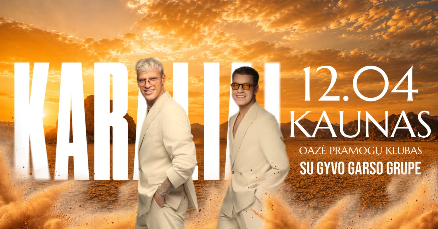 Grupė "Karaliai" koncertinis turas su gyvo garso grupe | Kaunas