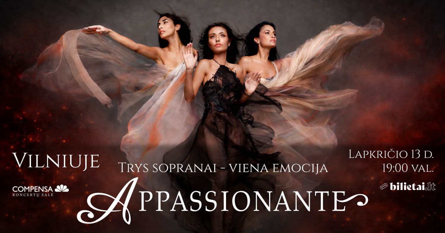 "APPASSIONANTE" TRYS SOPRANAI - VIENA EMOCIJA