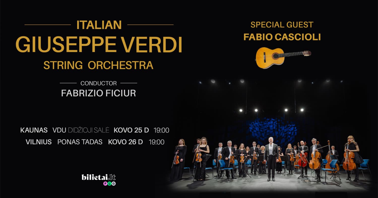(Perkeltas) talian Giuseppe Verdi String Orchestra | Vilnius