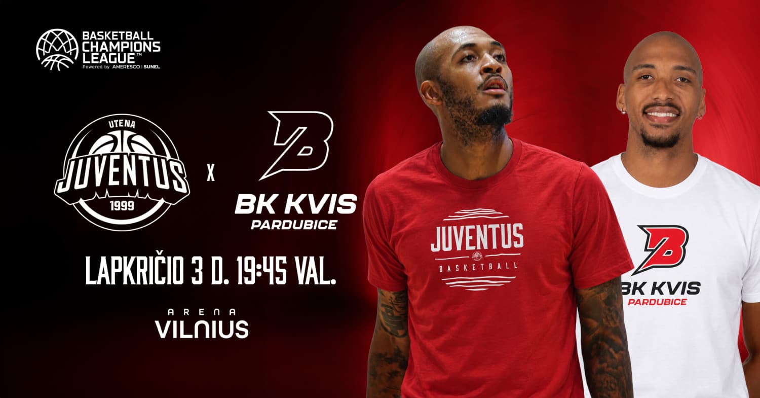 FIBA Čempionų lyga: Utenos "Juventus" Pardubicės "BK KVIS"