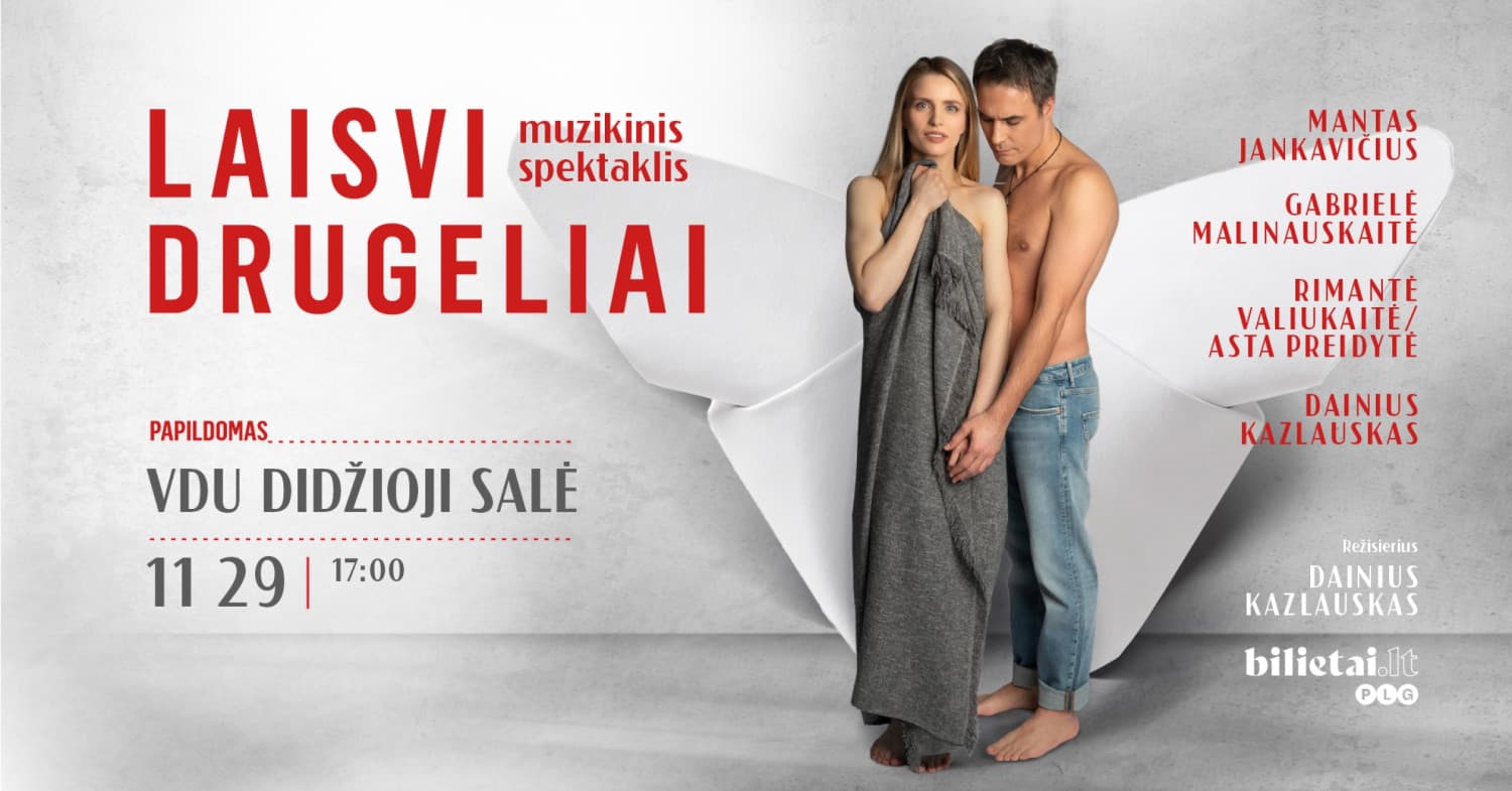 Muzikinis spektaklis "Laisvi drugeliai" | Kaunas (Papildomas)