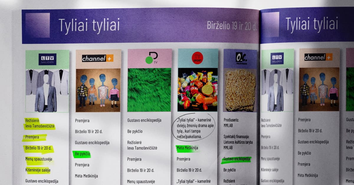 Tyliai tyliai. Premjera! (rež. Ieva Tamoševičiūtė)