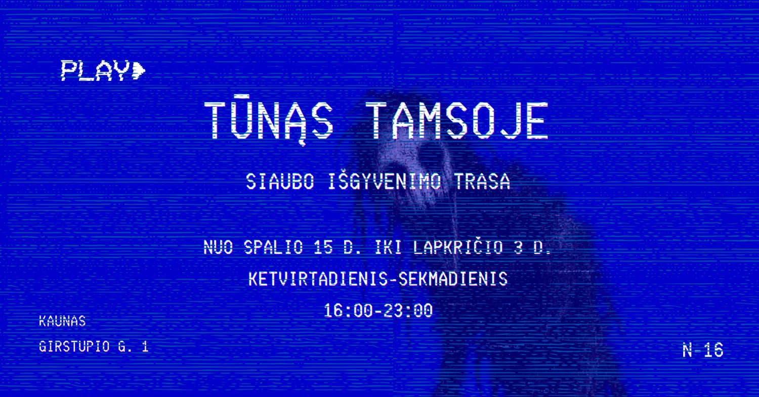 Ekstremali Helovyno išgyvenimo trasa "Tūnąs tamsoje"