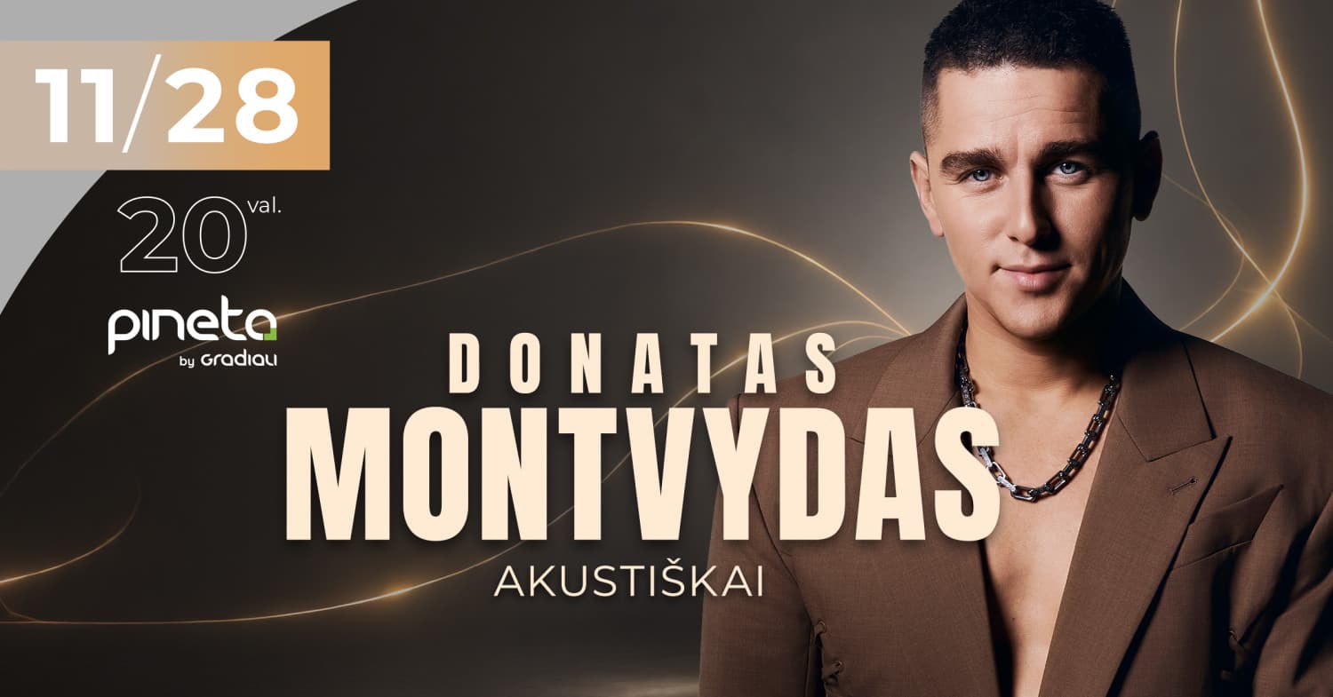 Donatas Montvydas | Akustiškai | Pineta restoranas | Palanga