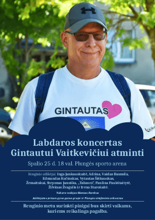Paramos koncertas Gintautui Vaitkevičiui atminti