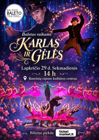 Baletas vaikams „Karlas ir gėles“
