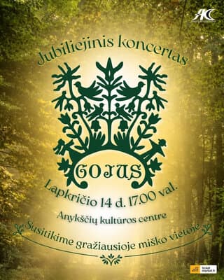 Anykščių kultūros centro liaudiškų šokių kolektyvo „Gojus“