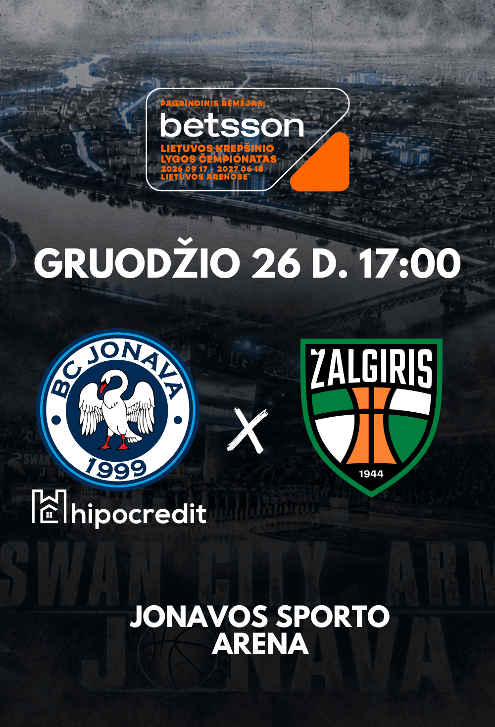 Jonavos Hipocredit - Kauno Žalgiris