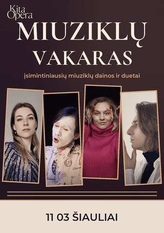 Miuziklų vakaras – įsimintiniausių miuziklų dainos ir duetai