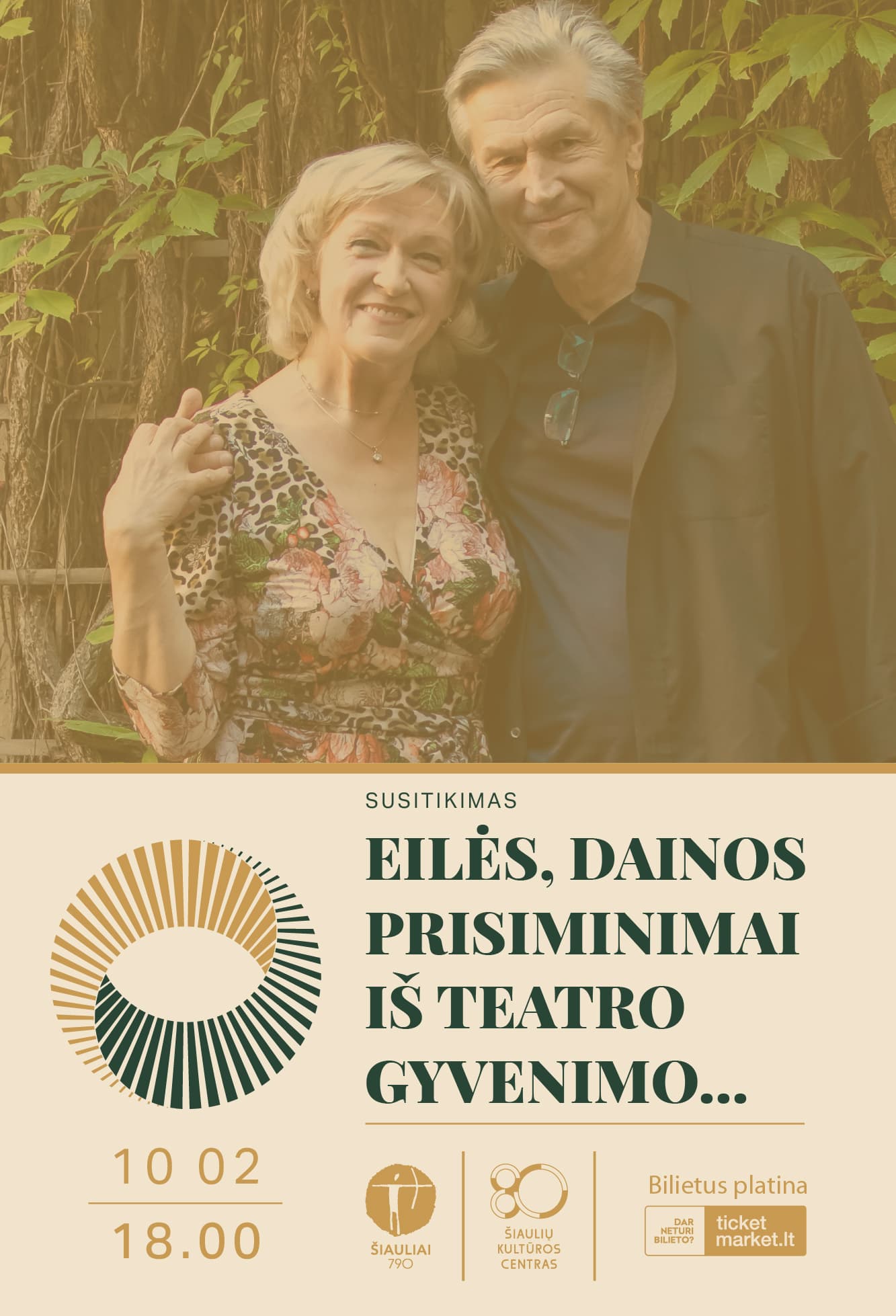 Susitikimas „Eilės, dainos, prisiminimai iš teatro gyvenimo...“